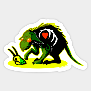 Chupacabra Buddy SWEET VERSION cryptid creepy cute monster Sticker